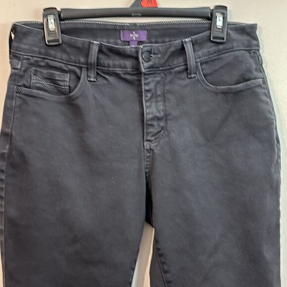 NYDJ | Women’s Black Legging Denim Jeans Rough Hem - Picture 3 of 8